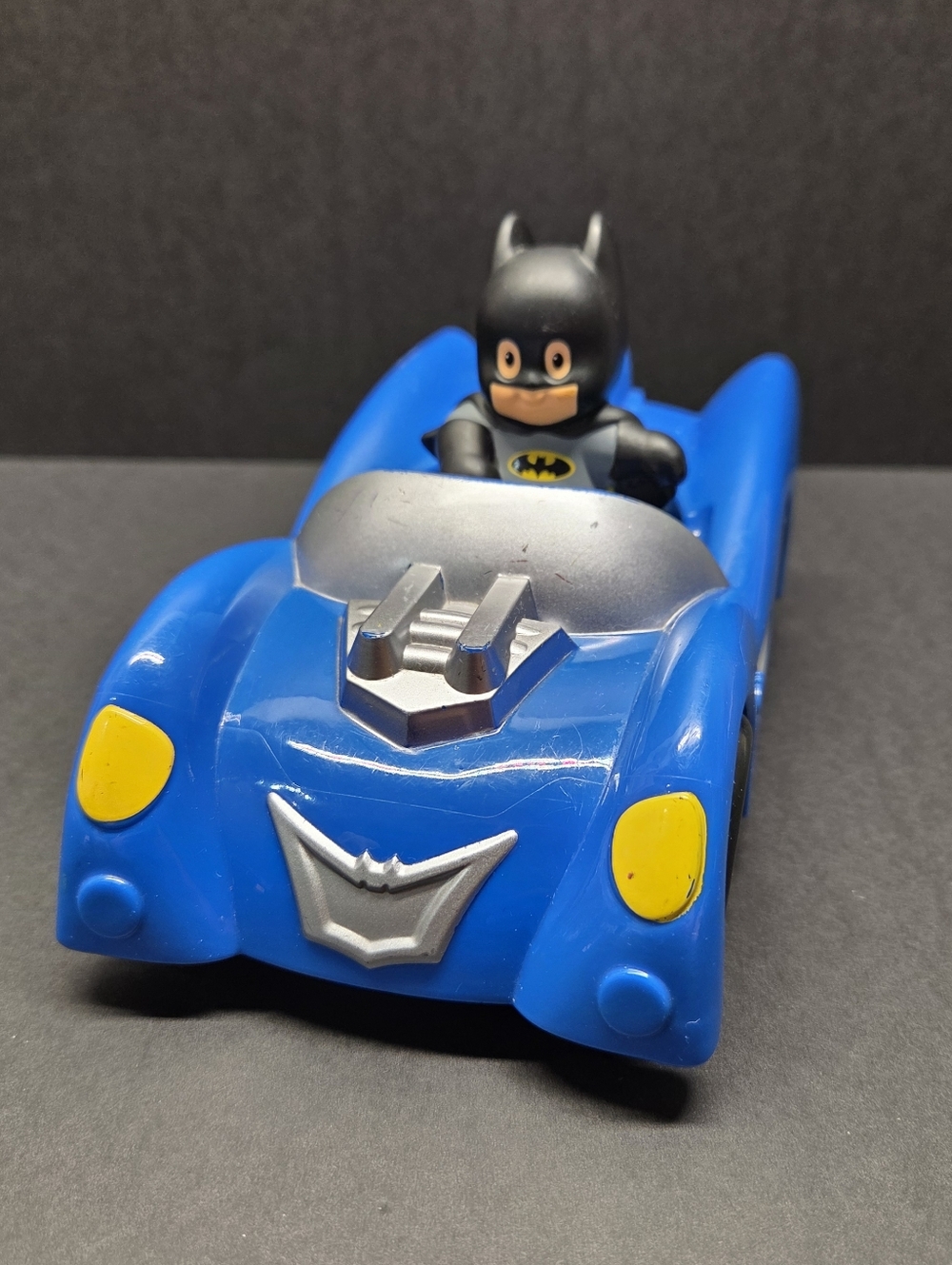 Fisher Price Little People DC Super Friends Batmobile with Batman Sound Works!